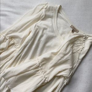 Cream 3/4 length blouse